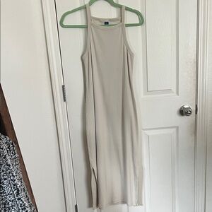 Old Navy Cream Midi Dress